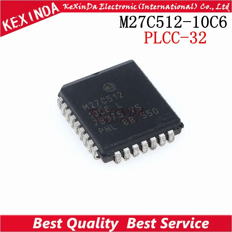 M27C512-10C6 27C512 M27C512 PLCC32 IC 5 /  ..